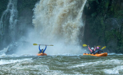 Inflatable Kayak Jondachi River | Rafting the Jondachi with waterfalls