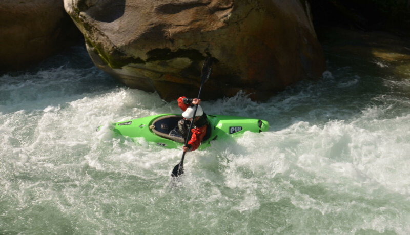 Kayaking some rapids