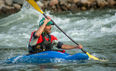 Santiago Canala, Kayak Ecuador CEO kayaking
